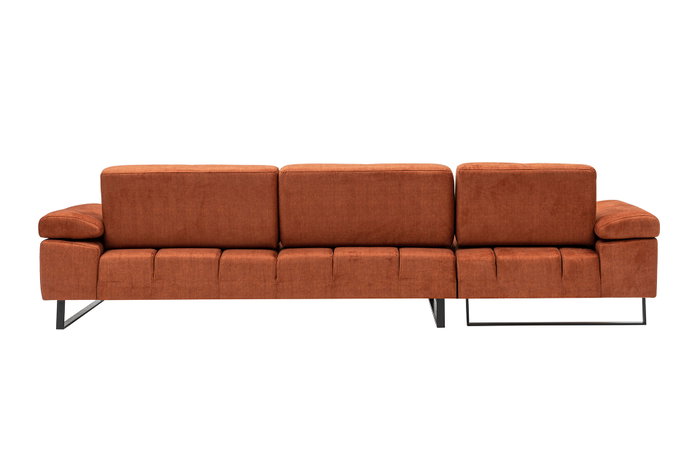 Atelier Del Sofa Mustang Small Left Sofá Esquinero Naranja 174 x 274 cm